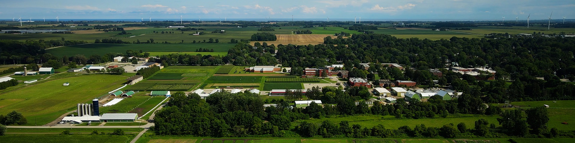 Welcome to Ridgetown Campus! Aerial Image of Ridgetown Campus