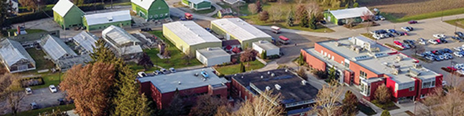 Areal view of Ridgetown Campus